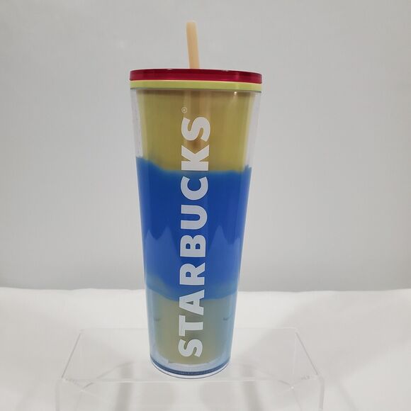 Starbucks Tumbler 2023 Blue Wave Color Changing 24 oz Cup Venti New - Picture 1 of 9